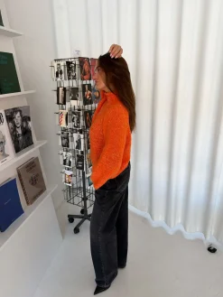 Aire striktrøje med turtleneck - Orange