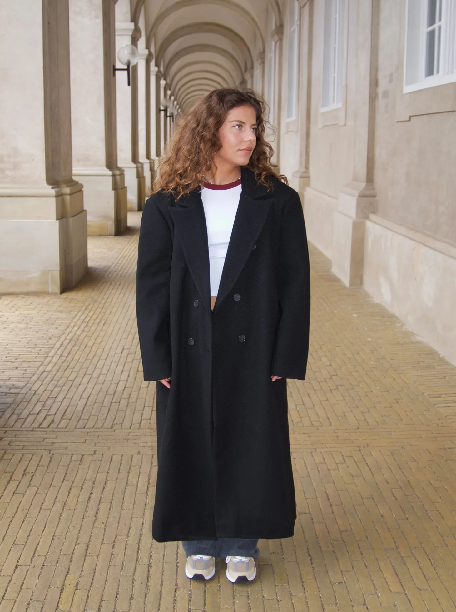 Alva oversized frakke - Sort