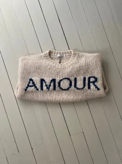 Amour striktrøje - Beige
