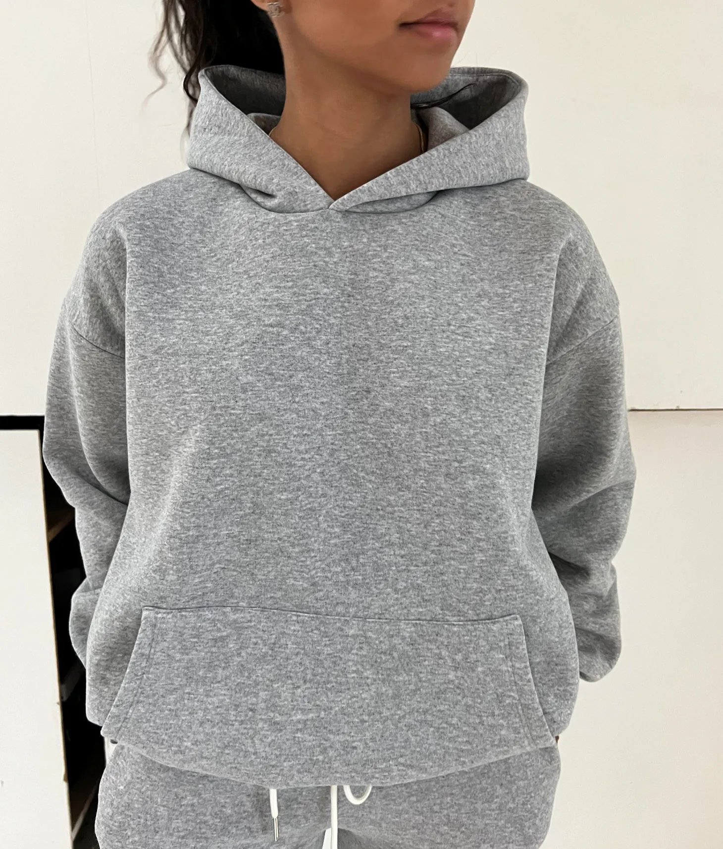 Anelise hoodie - Grå melange