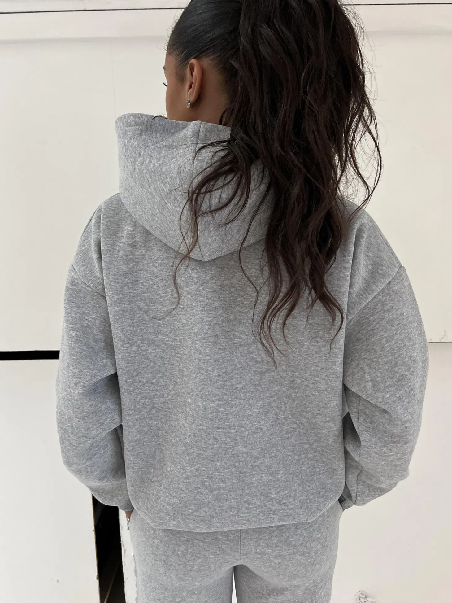 Anelise hoodie - Grå melange