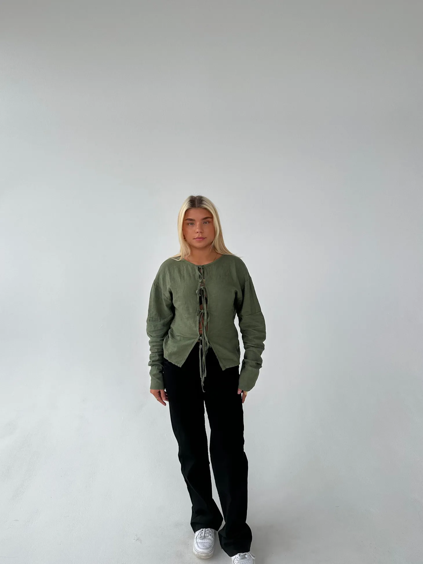 Angel hørbluse - Kaki