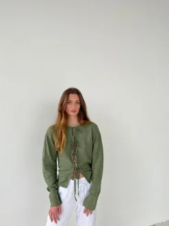 Angel hørbluse - Kaki