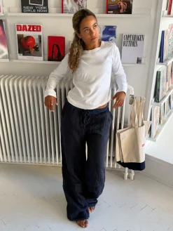 Angel hørbukser - navy