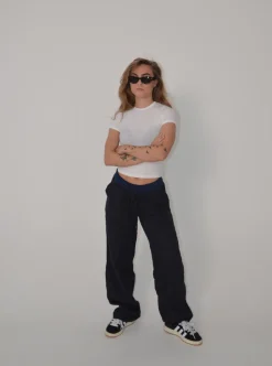 Angel hørbukser - navy