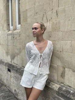 Angelina blondebluse - Hvid
