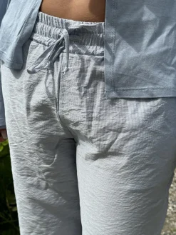 Anila bukser - Hvid/blå