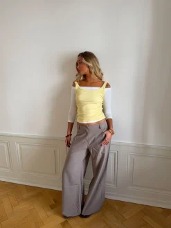 Anja suitbukser - Grå/beige