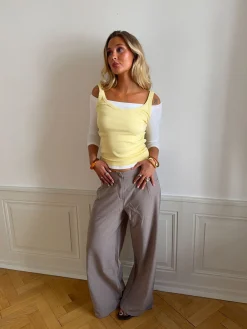 Anja suitbukser - Grå/beige