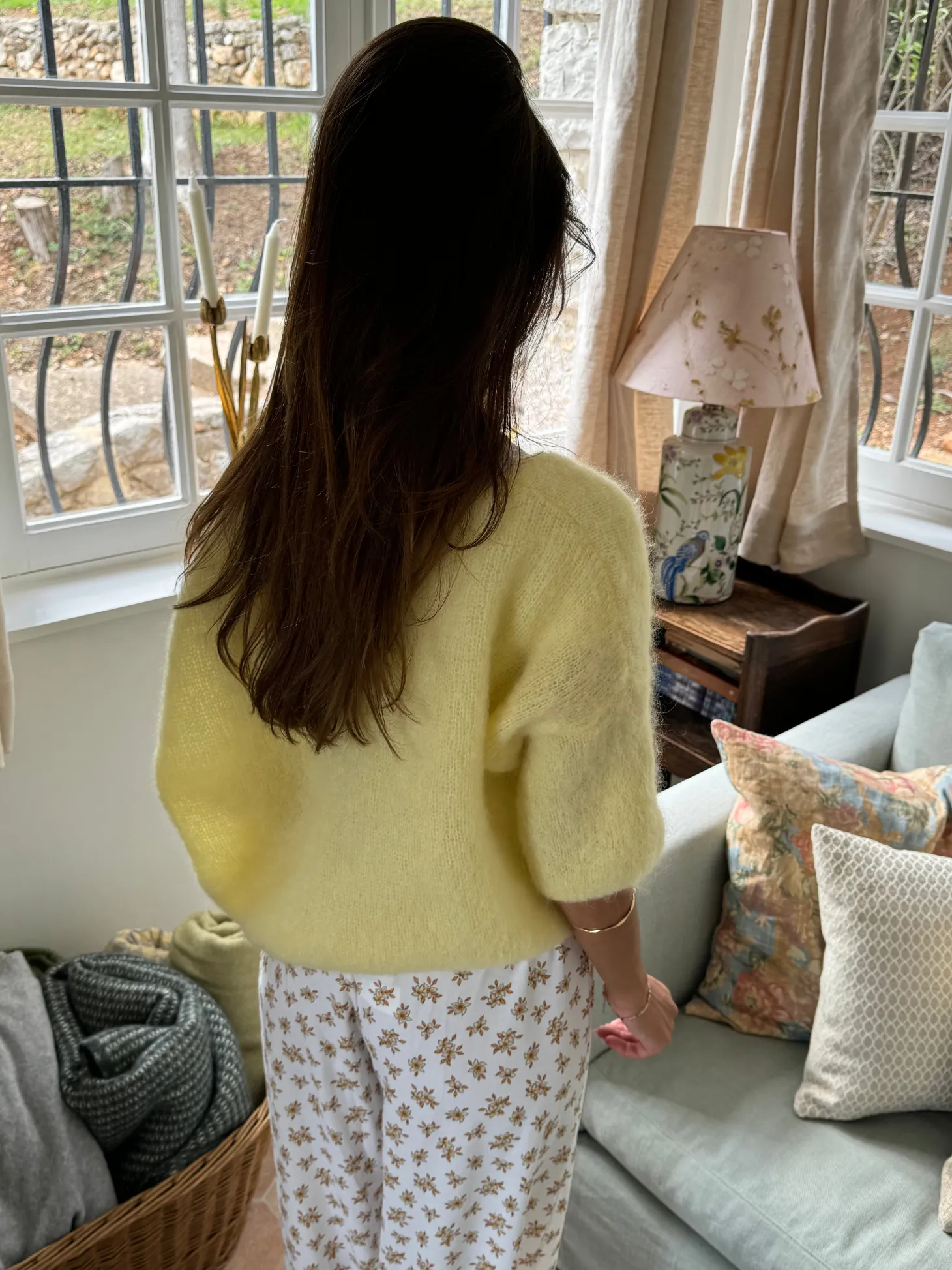 Annaly mohair cardigan - Gul