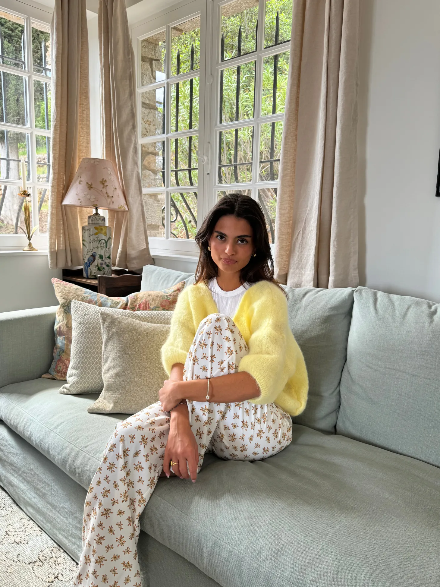 Annaly mohair cardigan - Gul