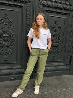 Anna Olympia hørbukser - Kaki