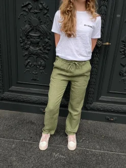 Anna Olympia hørbukser - Kaki