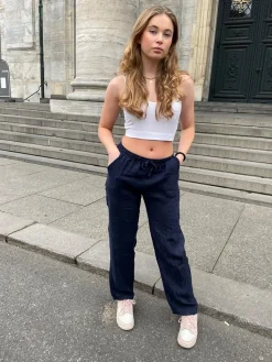 Anna Olympia hørbukser - navy