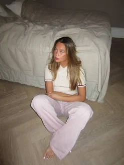 Audrey jeans - Støvet lyserød