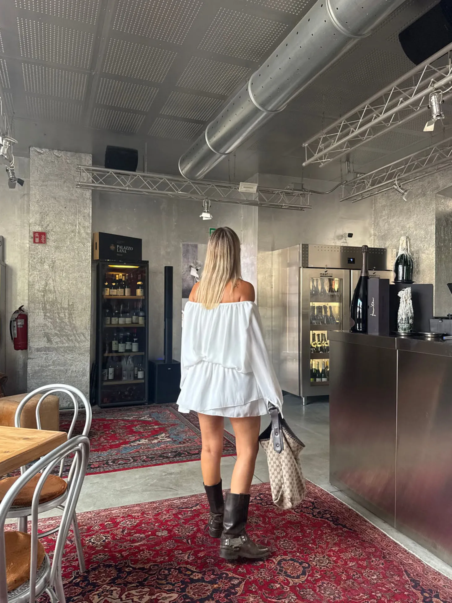 Aveline off shoulder kjole - Hvid