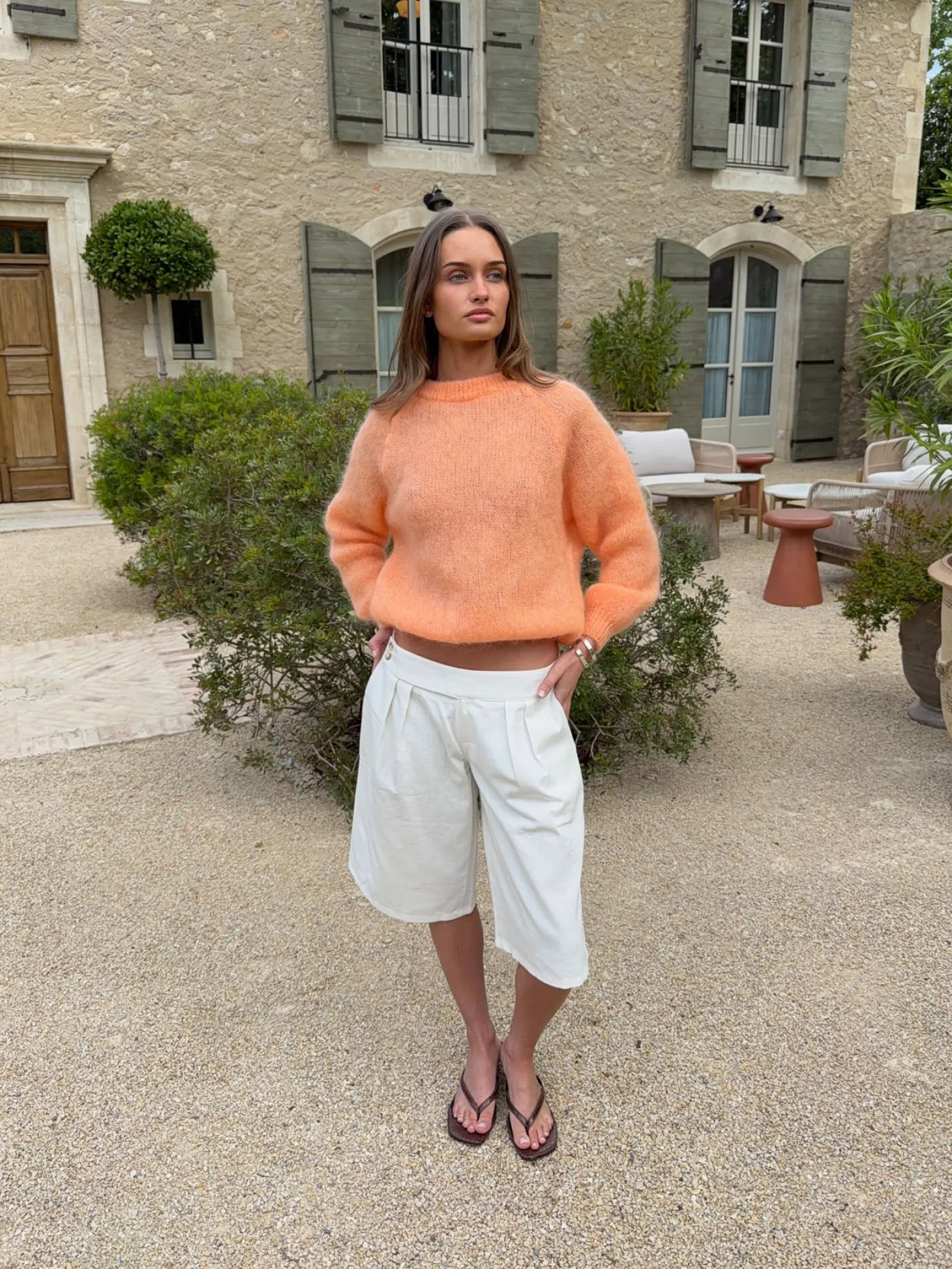 Benny striktrøje - Orange