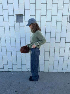 Boletta jeans med bælte - Mørkeblå denim