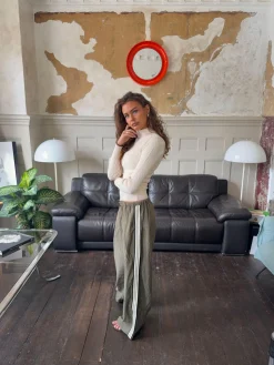 Carly kabelstrik med lynlås - Off white
