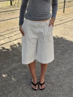 Cassidy bermudashorts - Hvid