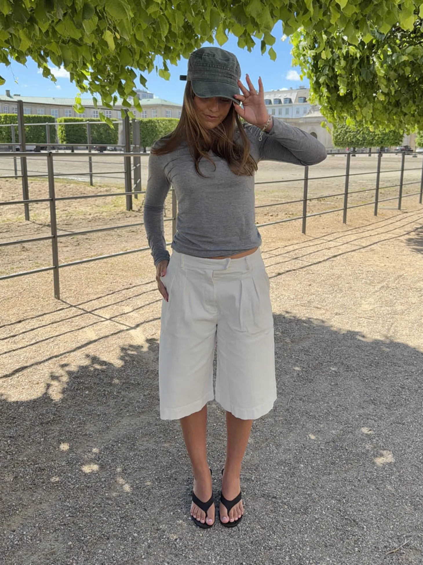 Cassidy bermudashorts - Hvid