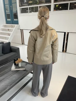 Catinka kort trenchcoat - Sand