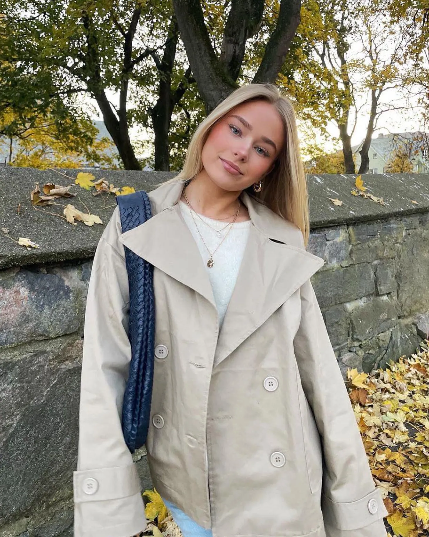 Catinka kort trenchcoat - Sand