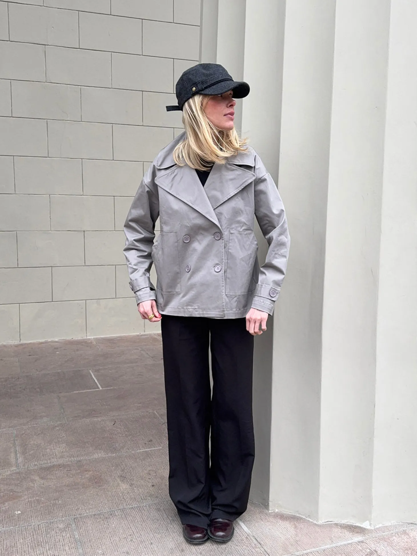 Catinka trenchcoat - Grå
