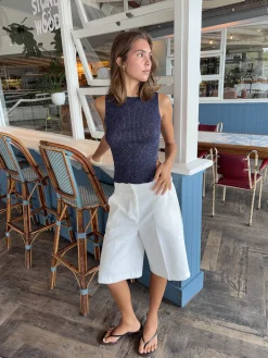 Cilena bermudashorts - Hvid