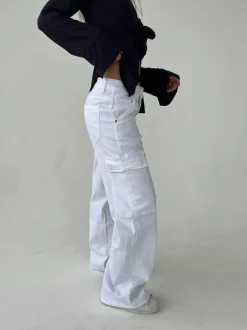 Clara cargo bukser - Off white