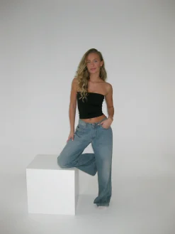 Core tube top - Jet Black