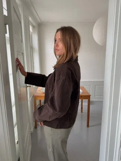 Dalila ruskindsjakke - Brun