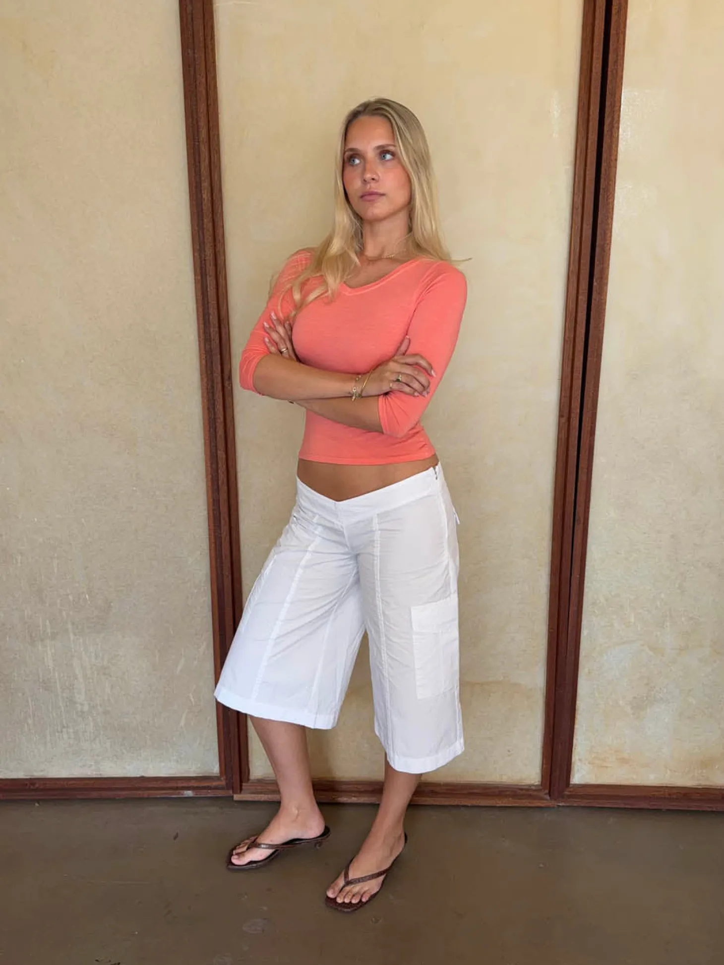 Darly shorts med lommer - Hvid
