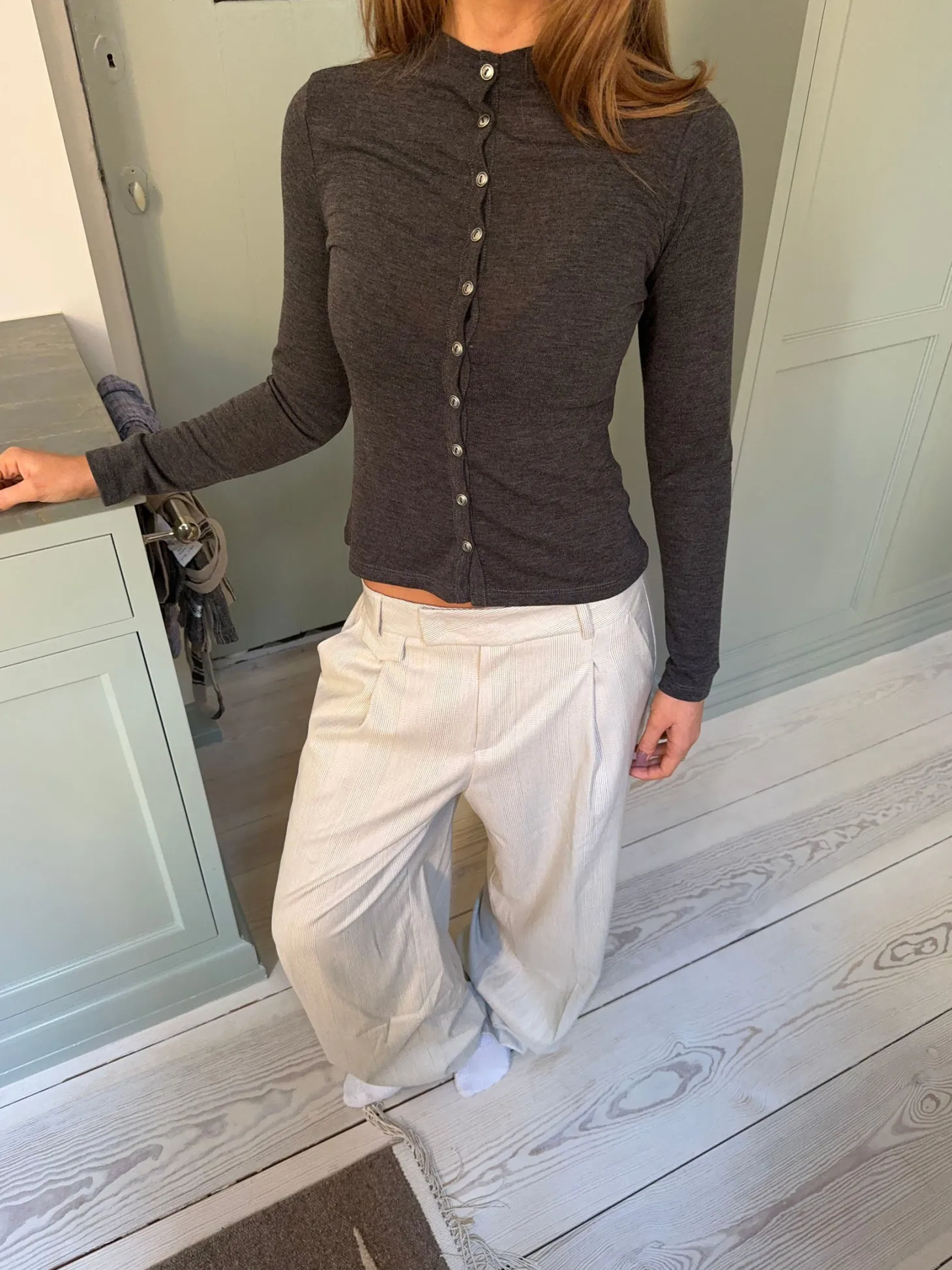 Delores ternede suitbukser - Beige