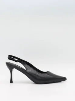 Donnatella slingback hæle - Sort