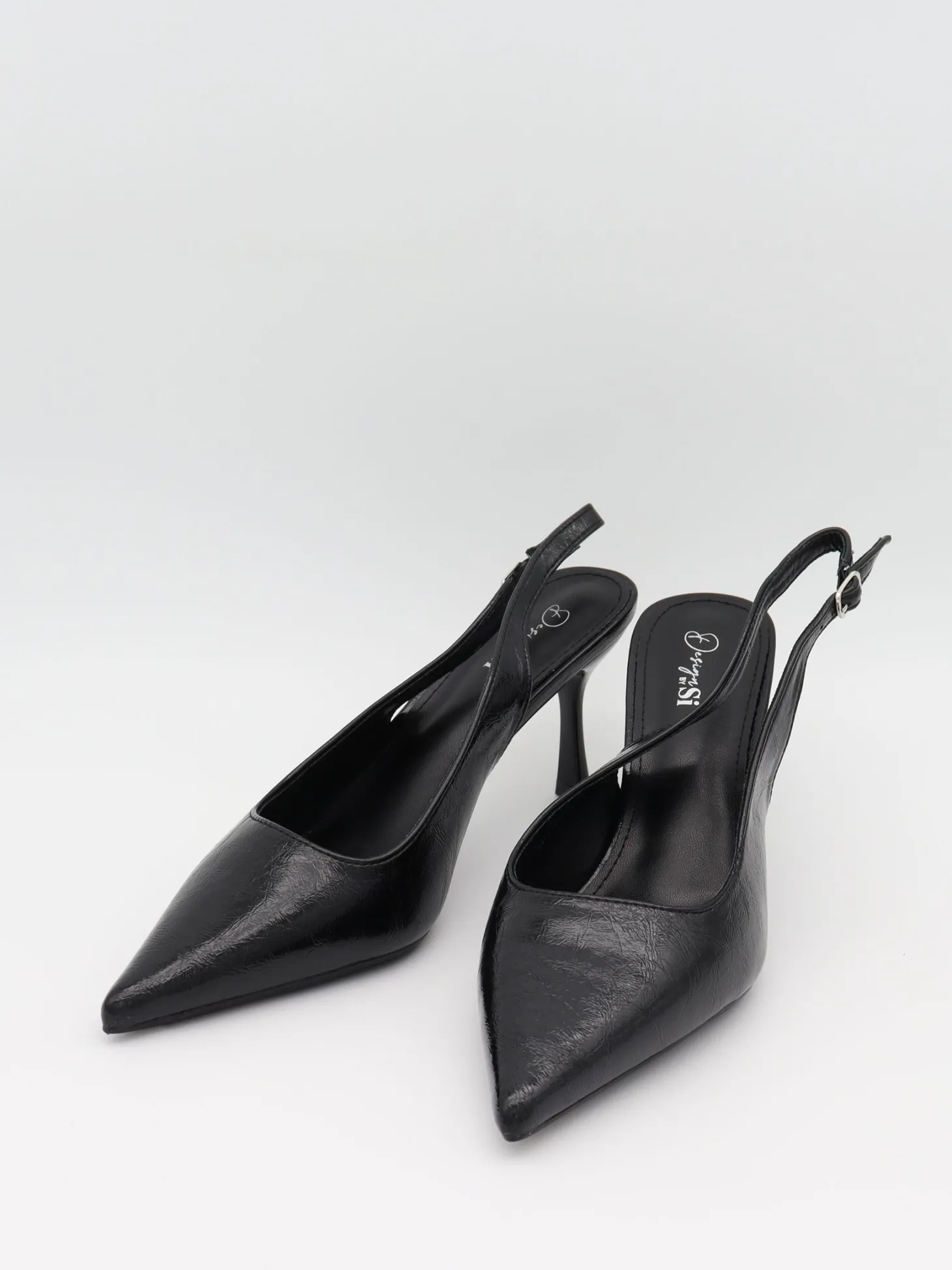 Donnatella slingback hæle - Sort