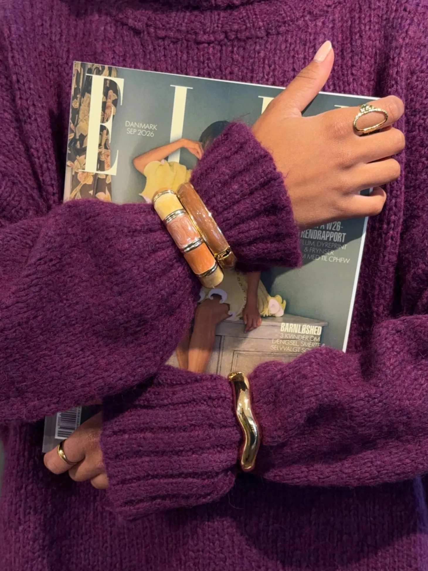 Ebony armbånd - Brun/beige