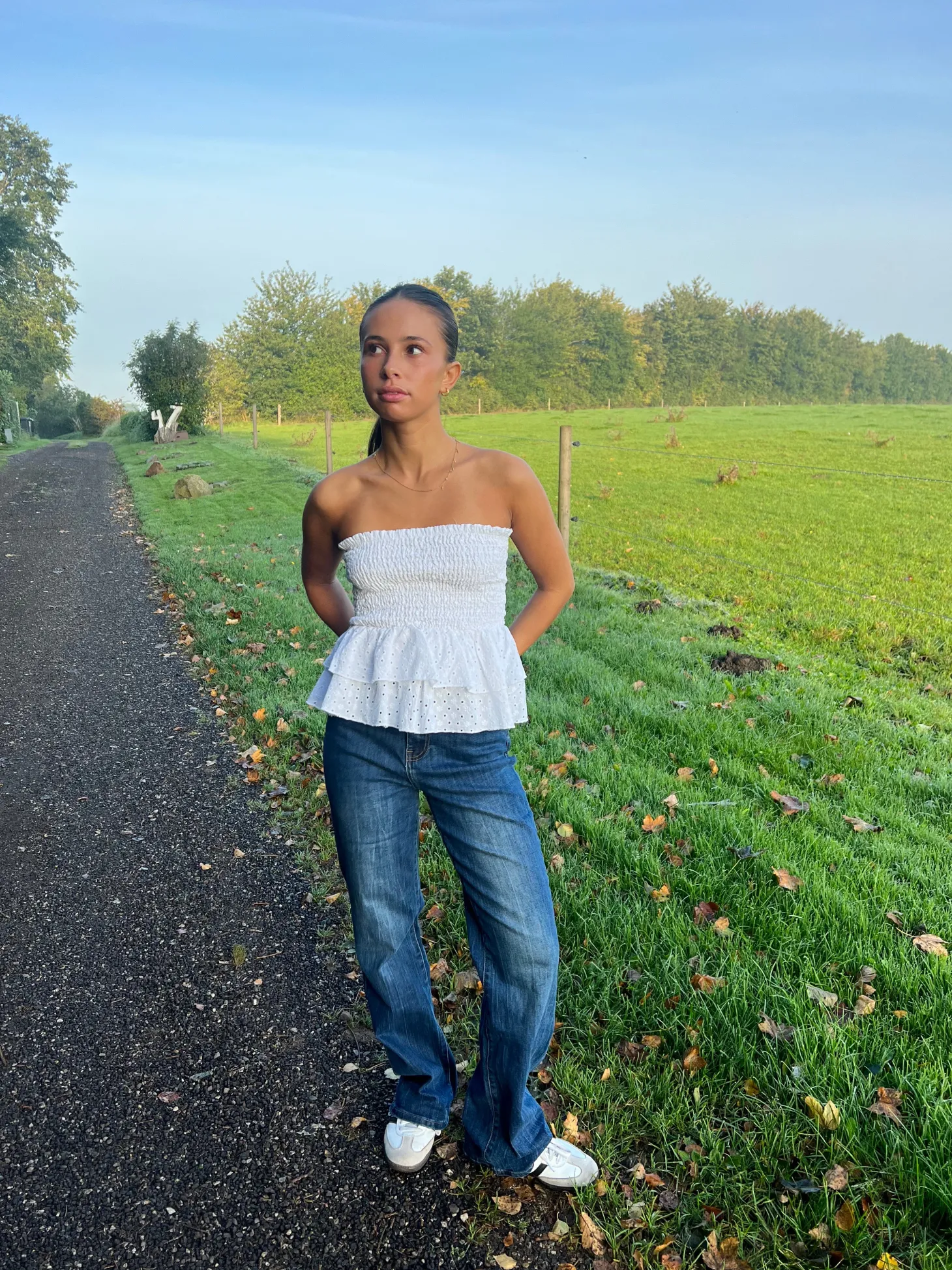 Edelina flare jeans - Blå denim