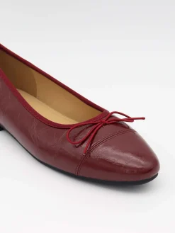 Elira ballerina med sløjfe - Rød