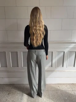 Ellen herringbone bukser - Grå