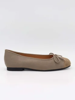 Elowia ballerina med sløjfe - Taupe