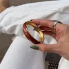 Elvina armbånd - Mørkebrun/Guld
