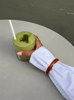 Elvina armbånd - Mørkebrun/Guld