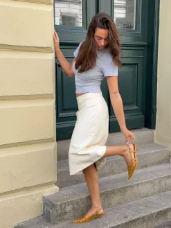Embla kitten heels - Karrygul