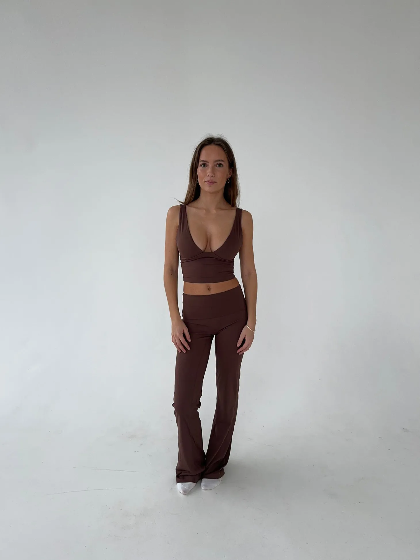 Essential flared pants - Espresso