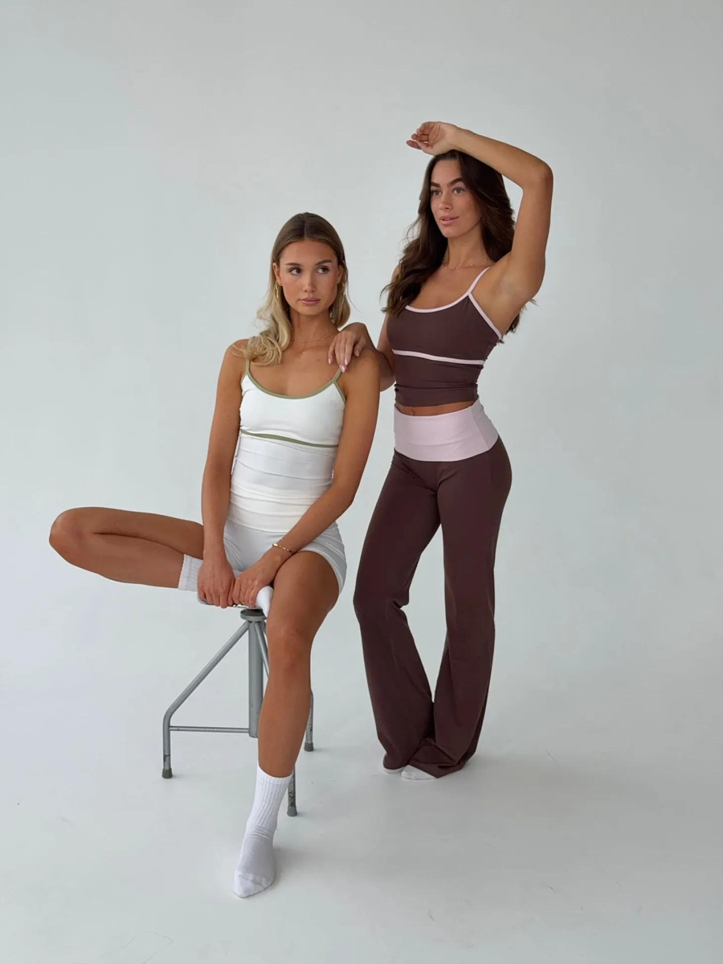 Essential tank top - Espresso/candyfloss