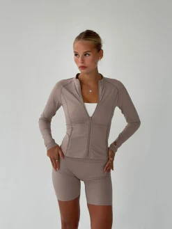 Essential zip up jakke - Ash