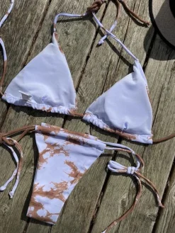 Fay bikini hvid/brun
