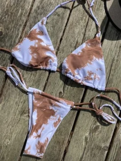 Fay bikini hvid/brun