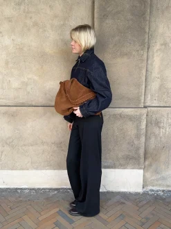 Fiala suede taske - Brun
